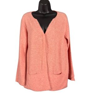 J. Jill Peach Women's  100% Cashmere Cardigan